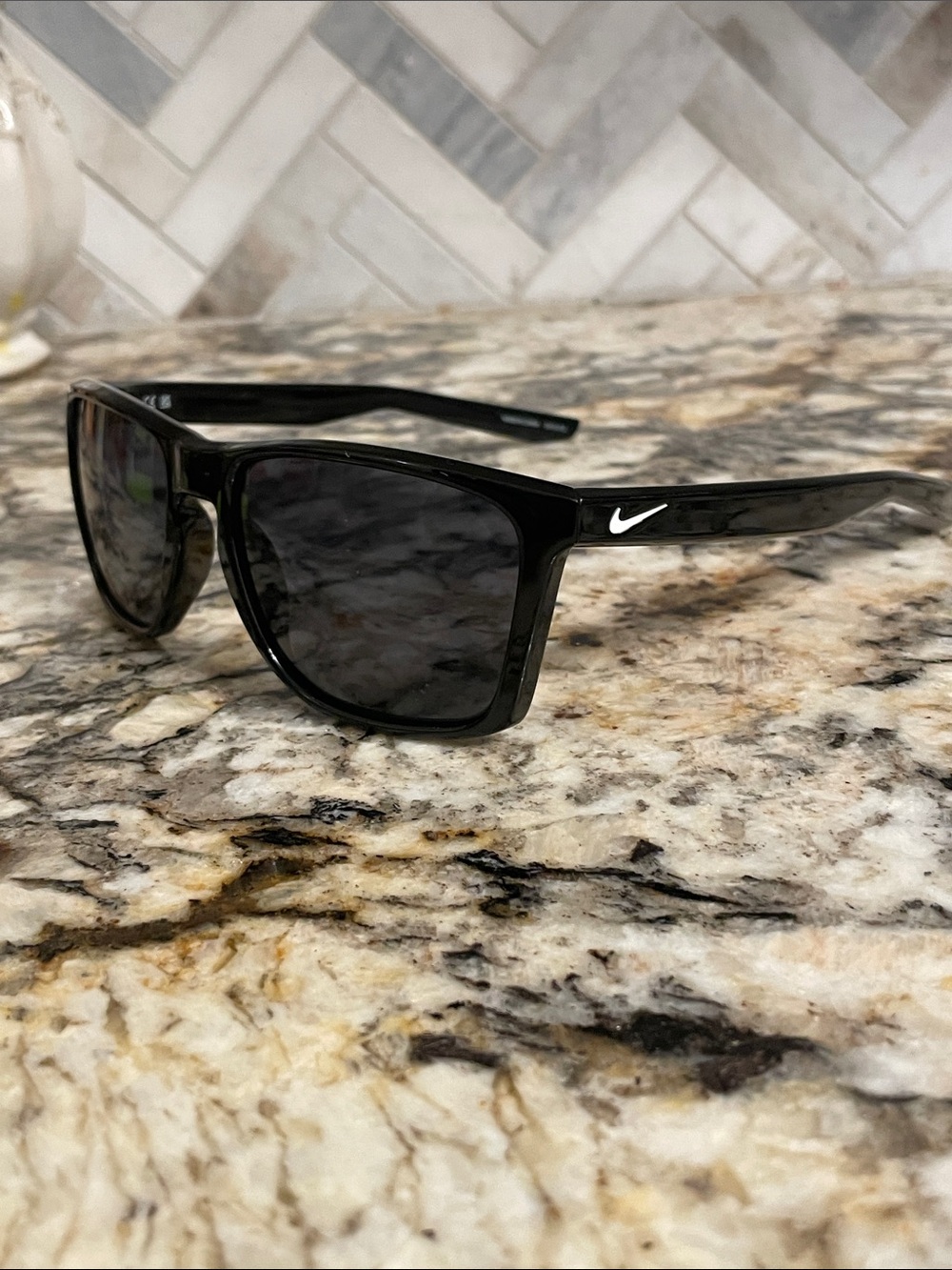 Nike Fortune Black Sunglasses with Dark Lenses